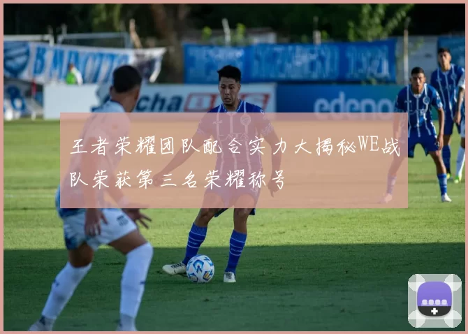 王者荣耀团队配合实力大揭秘WE战队荣获第三名荣耀称号
