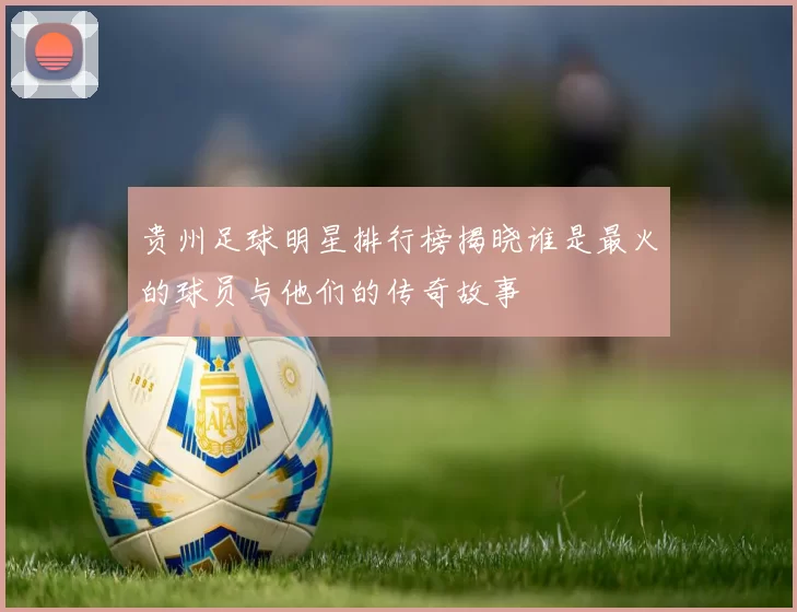 贵州足球明星排行榜揭晓谁是最火的球员与他们的传奇故事
